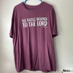 Unisex XL Battle belongs to the Lord tshirt